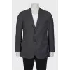 Men's gray wool jacket