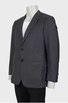 Men's gray wool jacket