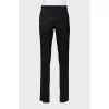 Men's wool and cashmere trousers