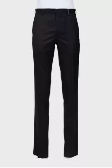 Men's wool and cashmere trousers