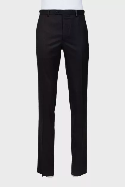 Men's wool and cashmere trousers