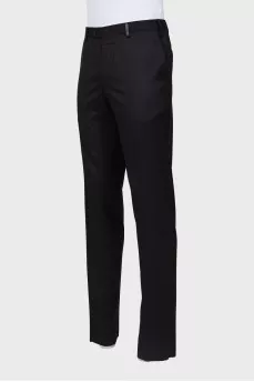 Men's wool and cashmere trousers