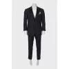 Men's dark blue wool suit