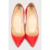 Туфли из лакированной кожи красного цвета