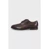 Men's brown leather brogues