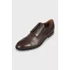 Men's brown leather brogues
