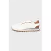 Men's sneakers made of suede and leather