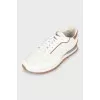 Men's sneakers made of suede and leather