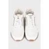Men's sneakers made of suede and leather