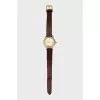 Wristwatch with leather strap