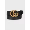 Black GG Marmont belt