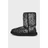 UGG boots with silver sequins