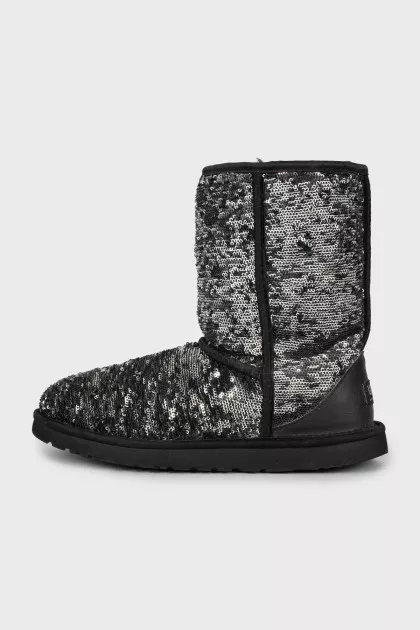 UGG boots with silver sequins