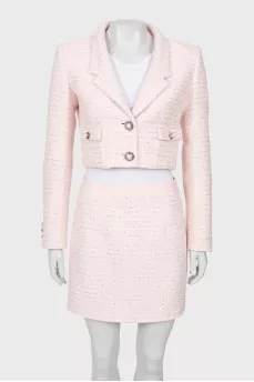 Tweed suit with sequins