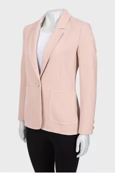 Pink ribbed jacket
