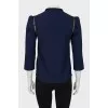 Dark blue blouse with tag