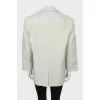 Gray linen and cotton jacket