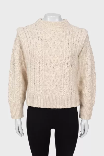 Knitted wool sweater