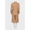Beige wool suit