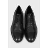 Men's black lace-up shoes