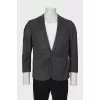 Men's gray striped jacket