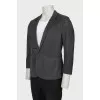 Men's gray striped jacket