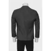 Men's gray striped jacket