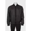 Men's reversible bomber jacket with tag