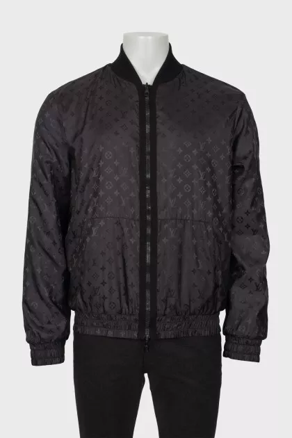 Men's reversible bomber jacket with tag