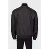 Men's reversible bomber jacket with tag