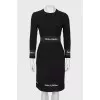 Fitted dress with decor