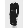 Fitted dress with decor