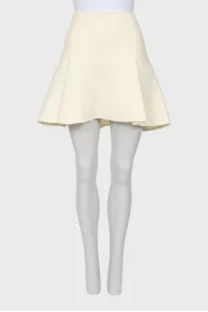 Wool mini skirt with tag