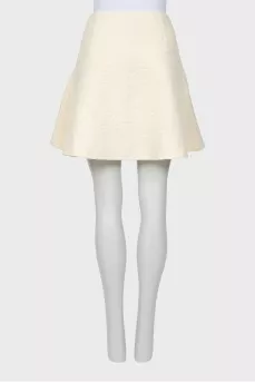 Wool mini skirt with tag