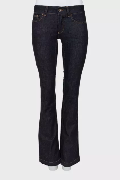 Low waist flared jeans