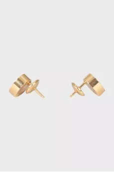 Gold earrings with diamond