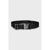 Textile belt with logo