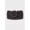 Men's braided leather belt