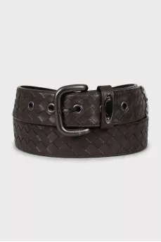 Men's braided leather belt