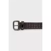Men's braided leather belt