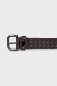 Men's braided leather belt