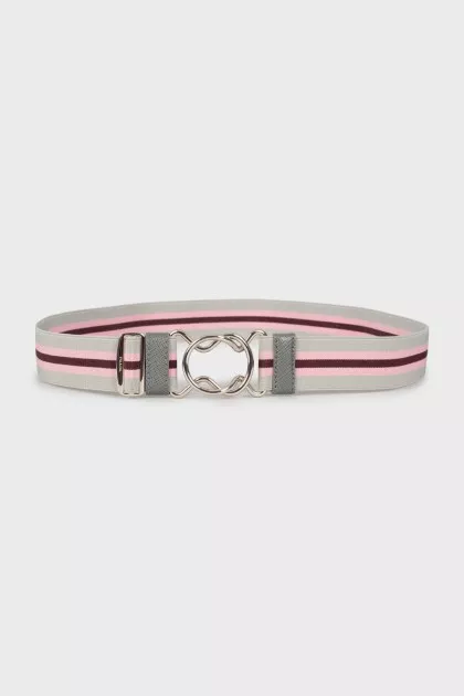 Striped textile belt
