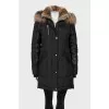 Black parka with fur