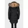 Black parka with fur