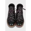 Men's leather lace-up boots