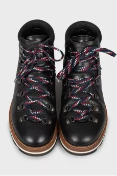 Men's leather lace-up boots