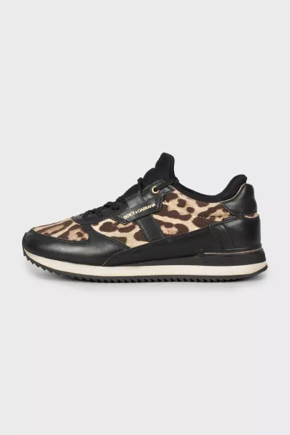 Animal print sneakers