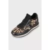 Animal print sneakers