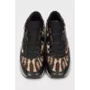 Animal print sneakers