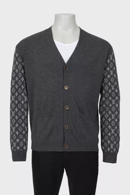 Men's wool cardigan with tag